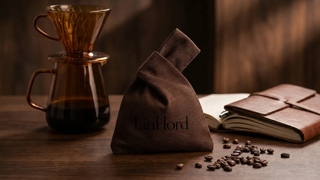 Canvas Japanese knot bag in use 2 / 帆布日式结绳包使用场景 2