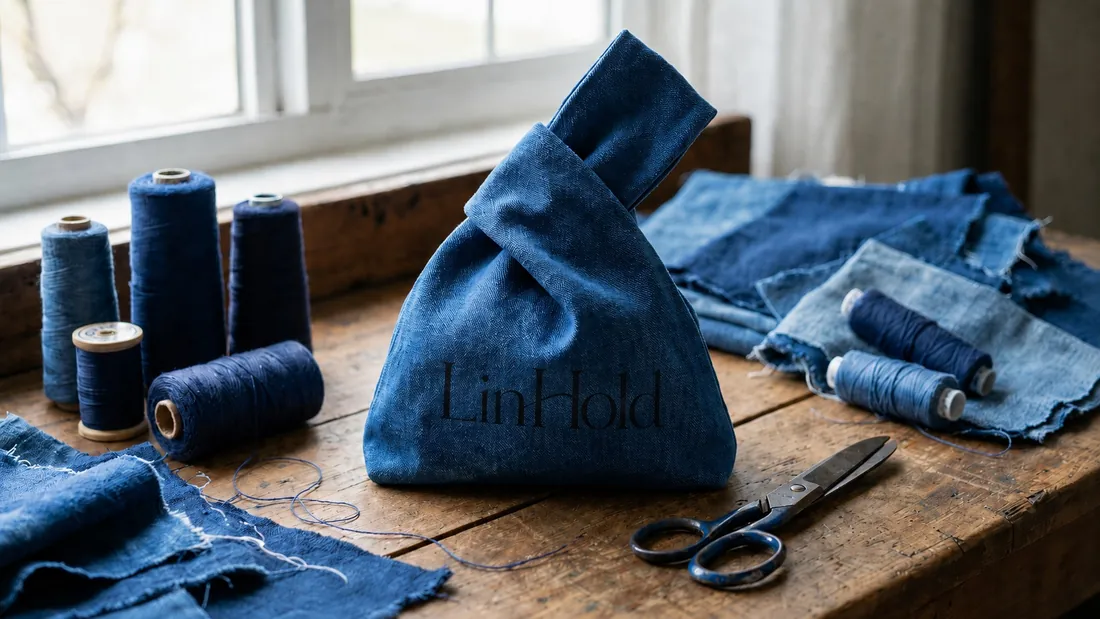 Canvas Japanese knot bag in use 4 / 帆布日式结绳包使用场景 4
