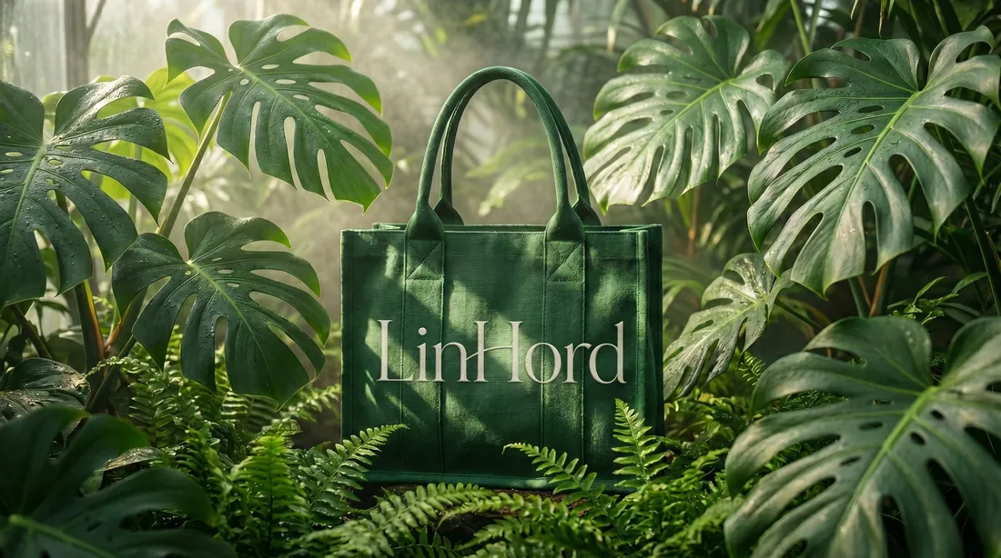 Color block canvas tote in use 3 / 拼色帆布托特包使用场景 3