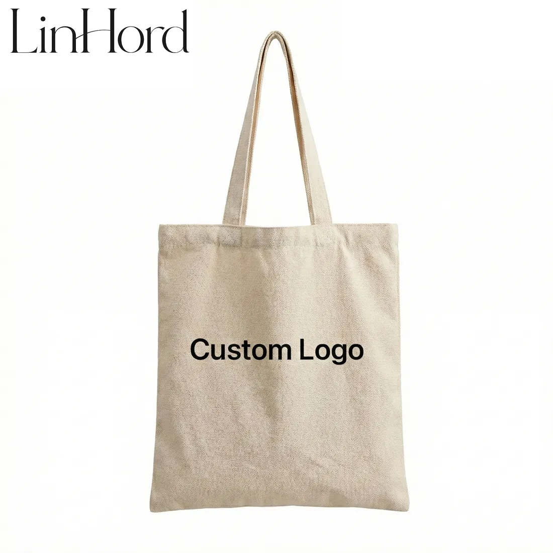 Flat canvas tote product view 1 / 平口帆布托特包产品图 1