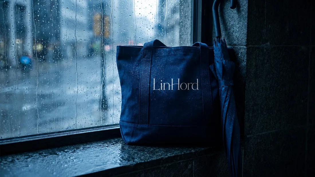 Two-tone canvas tote in use 2 / 双色帆布托特包使用场景 2