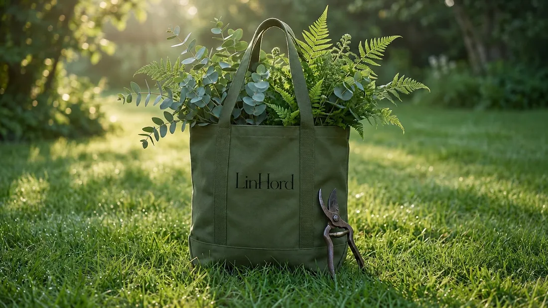 Two-tone canvas tote in use 4 / 双色帆布托特包使用场景 4