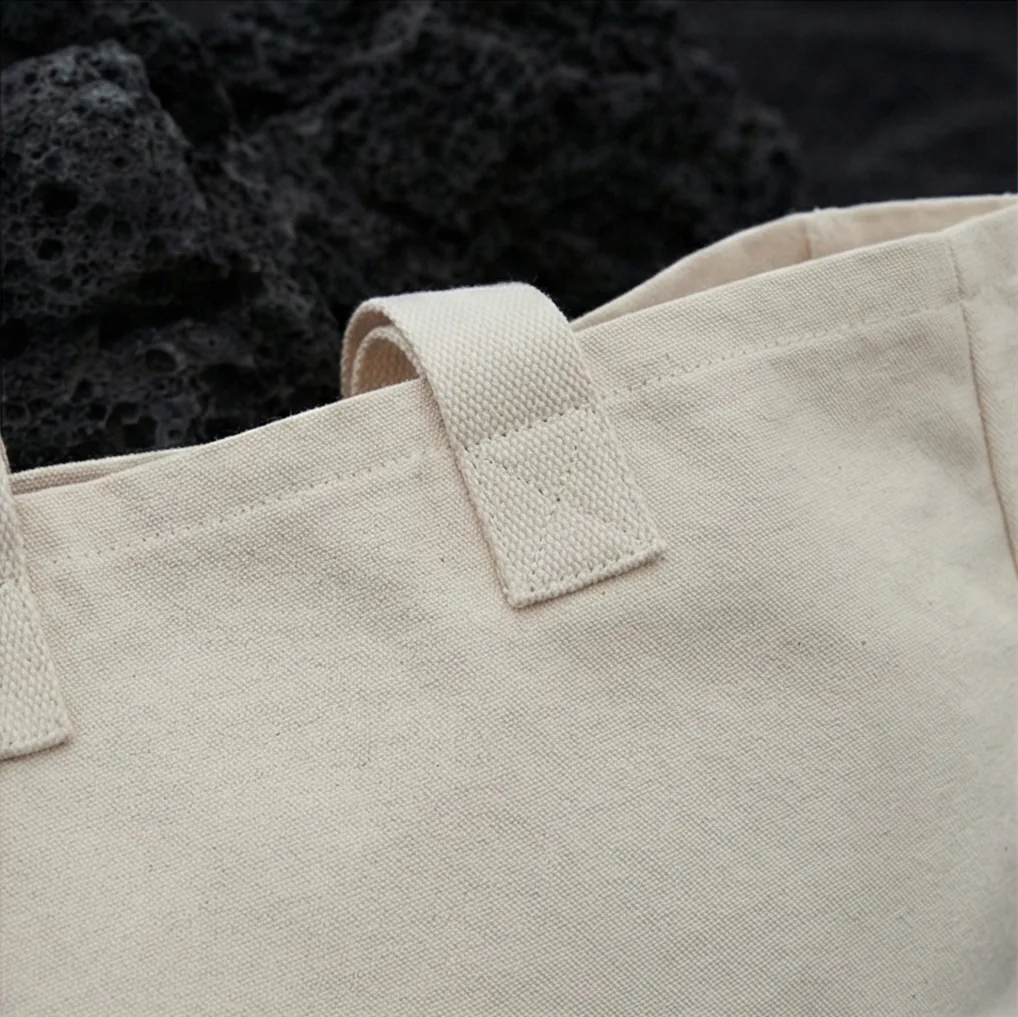 Wide canvas shopper detail 2 / 宽版帆布购物袋局部细节 2
