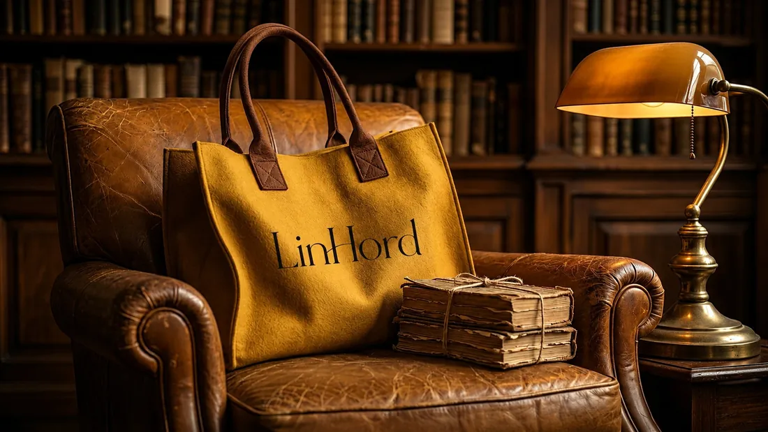 Structured felt tote in use 2 / 挺括毛毡托特包使用场景 2
