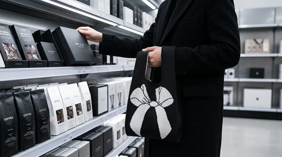 Jacquard knit vest bag in use 3 / 提花针织马甲包使用场景 3